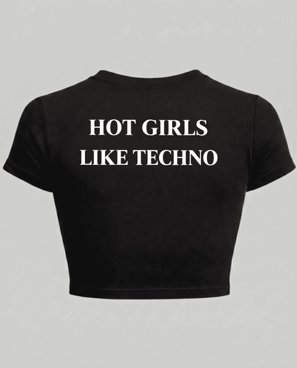 Girls like techno - Baby tee